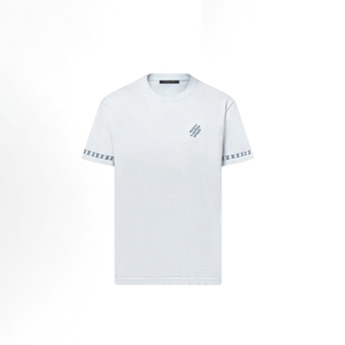 lv louis vuitton checkered knit short-sleeve shirt